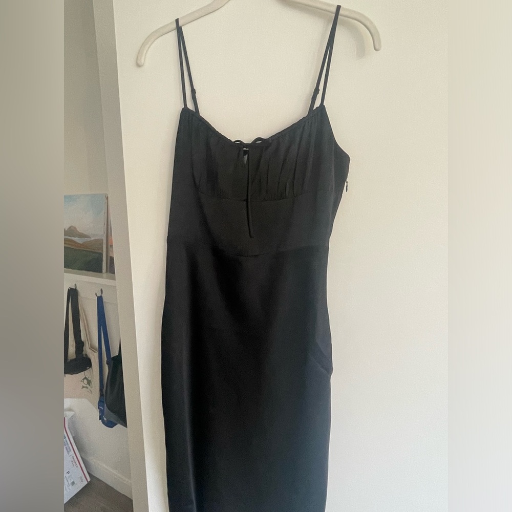 Aritzia Wilfred satin dress